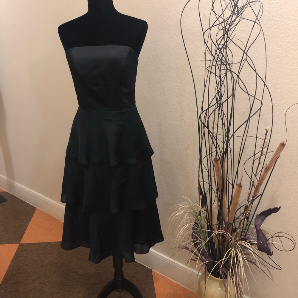 Alfred Sung Strapless Tiered Layers Dress. Used